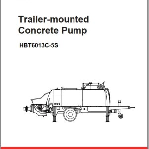 Sany HBT6013C-5S Operation Maintenance Manual and Diagrams