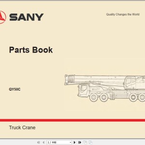Sany QY50C Parts Book 10TC10504449
