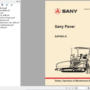 Sany SAP60C-8 Operation and Maintenance Manual