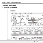 Sany SAP90C-8 Electrical and Hydraulic Schematic