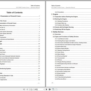 Sany SCC1000C Operation Manual