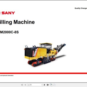 Sany SCM2000C-8S Electrical and Hydraulic Schematics