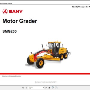 Sany SMG200 Electrical and Hydraulic Schematic