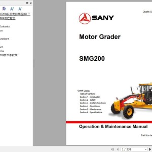 Sany SMG200 Operation and Maintenance Manual M163-09072016