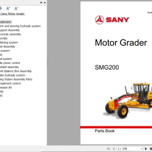 Sany SMG200 Parts Book PY1120CB1015