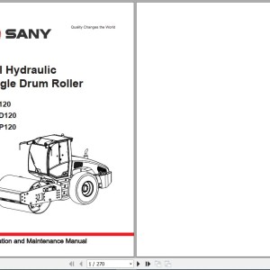 Sany SSR120 SSRD120 SSRP120 Operation and Maintenance Manual