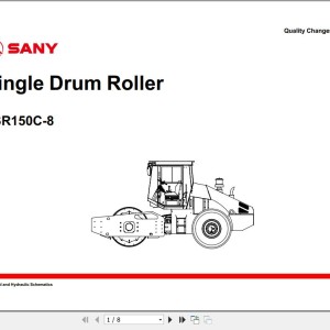 Sany SSR150C-8 Electrical and Hydraulic Schematics