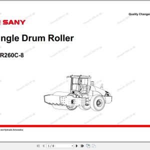 Sany SSR260C-8 Electrical and Hydraulic Schematics