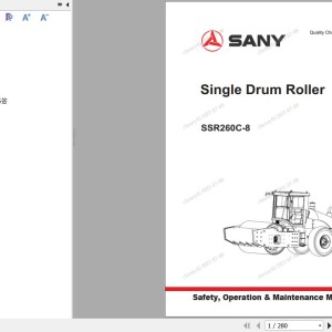 Sany SSR260C-8 Operation and Maintenance Manual