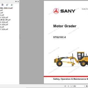 Sany STG210C-8 Operation and Maintenance Manual