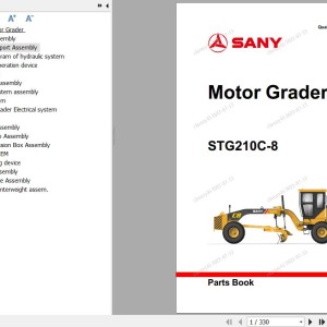 Sany STG210C-8 Parts Book PY5521CC1351