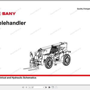 Sany STH0844A.4.0 Electrical and Hydraulic Schematics