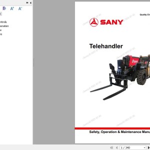 Sany STH1056A Operation and Maintenance Manual
