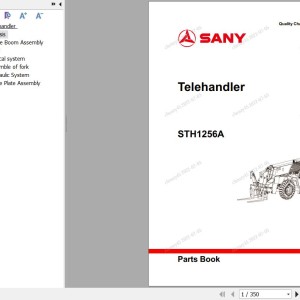 Sany STH1256A Parts Book TH1256CB0263