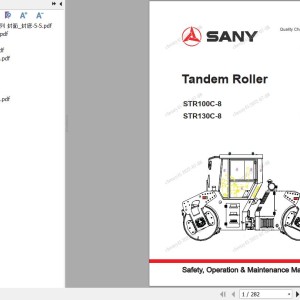 Sany STR100C-8 STR130C-8 Operation and Maintenance Manual