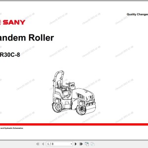 Sany STR30C-8 Electrical and Hydraulic Schematics