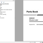 Sany SW955K1 Parts Book SSW100000003