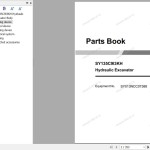 Sany SY135C9I3KH Parts Book SY013NCC07388