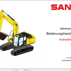 Sany SY135U Operation Manual 501053
