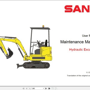 Sany SY16 Maintenance Manual