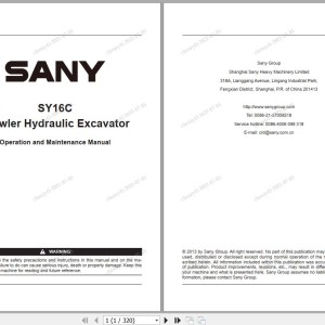 Sany SY16C Operation and Maintenance Manual