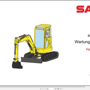 Sany SY18 Hydraulic Ciruit Diagram Maintenance Manual 500971