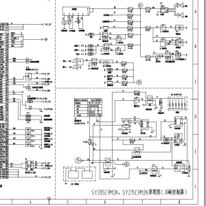 Sany SY205 SY215C Electrical Schematics