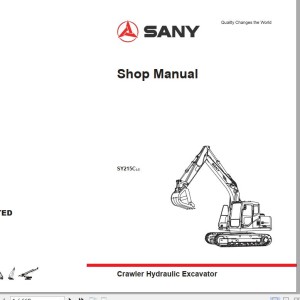 Sany SY215CLC Engine QSB6.7 Shop Manual and Diagrams