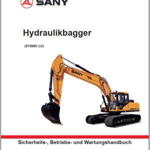 Sany SY265C SY265LC Operation & Maintenance Manual 501074