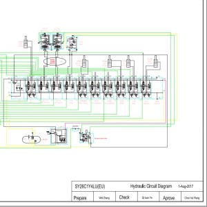 Sany SY26C1Y4LU(EU) Electrical and Hydraulic Circuit Diagram