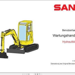 Sany SY26U Electrical and Hydraulic Schematic Maintenance Manual 500983