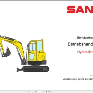 Sany SY26U Operation Manual 500984