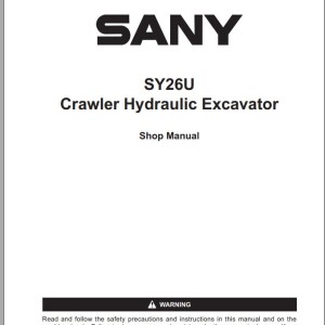 Sany SY26U Shop Manual