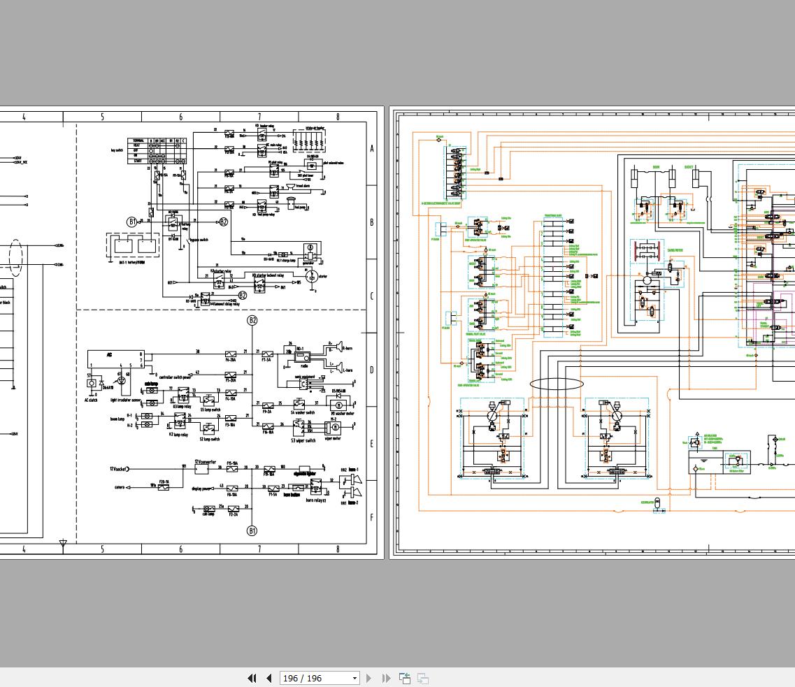 Sany SY335 Electrical and Hydraulic Schematic Maintenance Manual 534654