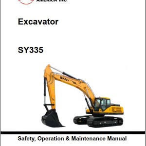 Sany SY335 Operation and Maintenance Manual 11282013