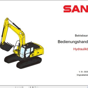 Sany SY335 Operation Manual 534655