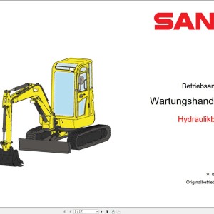 Sany SY35C Hydraulic Circuit Diagram Maintenance Manual 534129