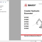 Sany SY55C SY60C SY65C SY75C SY85C SY95C Operation and Maintenance Manual