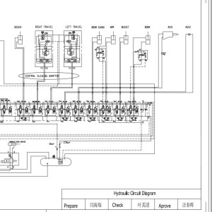 Sany SY80C1Y5LU Electrical and Hydraulic Schematic