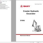 Sany SY80U Electrical and Hydraulic Schematic Maintenance Manual