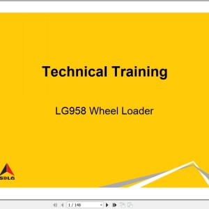 SDLG LG958 Technical Training