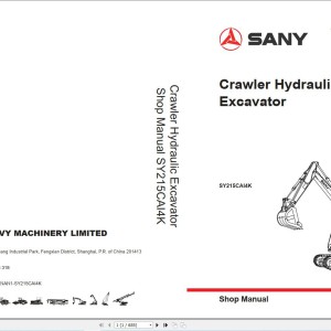 Sany SY215CA14K Shop Manual B06T03ENAN1-SY215CA14K