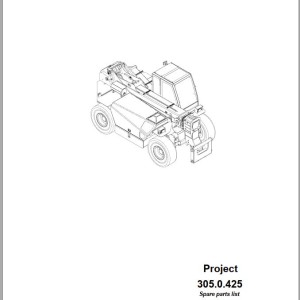 Sennebogen 305 305.0.425 Spare Parts List