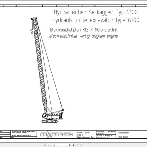 Sennebogen 6100 6100.5.207 Electric and Hydraulic Wiring Diagram