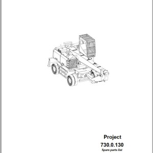 Sennebogen 730 730.0.130 Spare Parts List