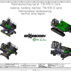 Sennebogen 818 818.0.1088 Electric and Hydraulic Wiring Diagram