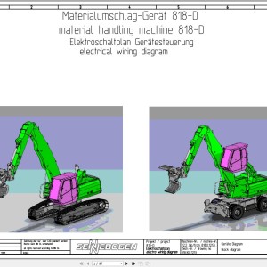 Sennebogen 818 818.0.1239 Electric and Hydraulic Wiring Diagram