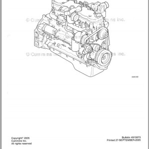 Sennebogen 818 Cummins Engine QSB4.5 and QSB6.7 Owner Manual