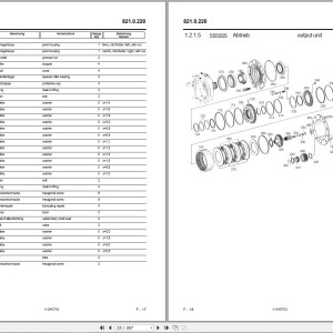 Sennebogen 821 821.0.479 Spare Parts List