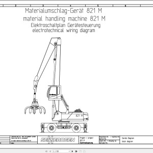Sennebogen 821 821.0.983 Electric and Hydraulic Wiring Diagram